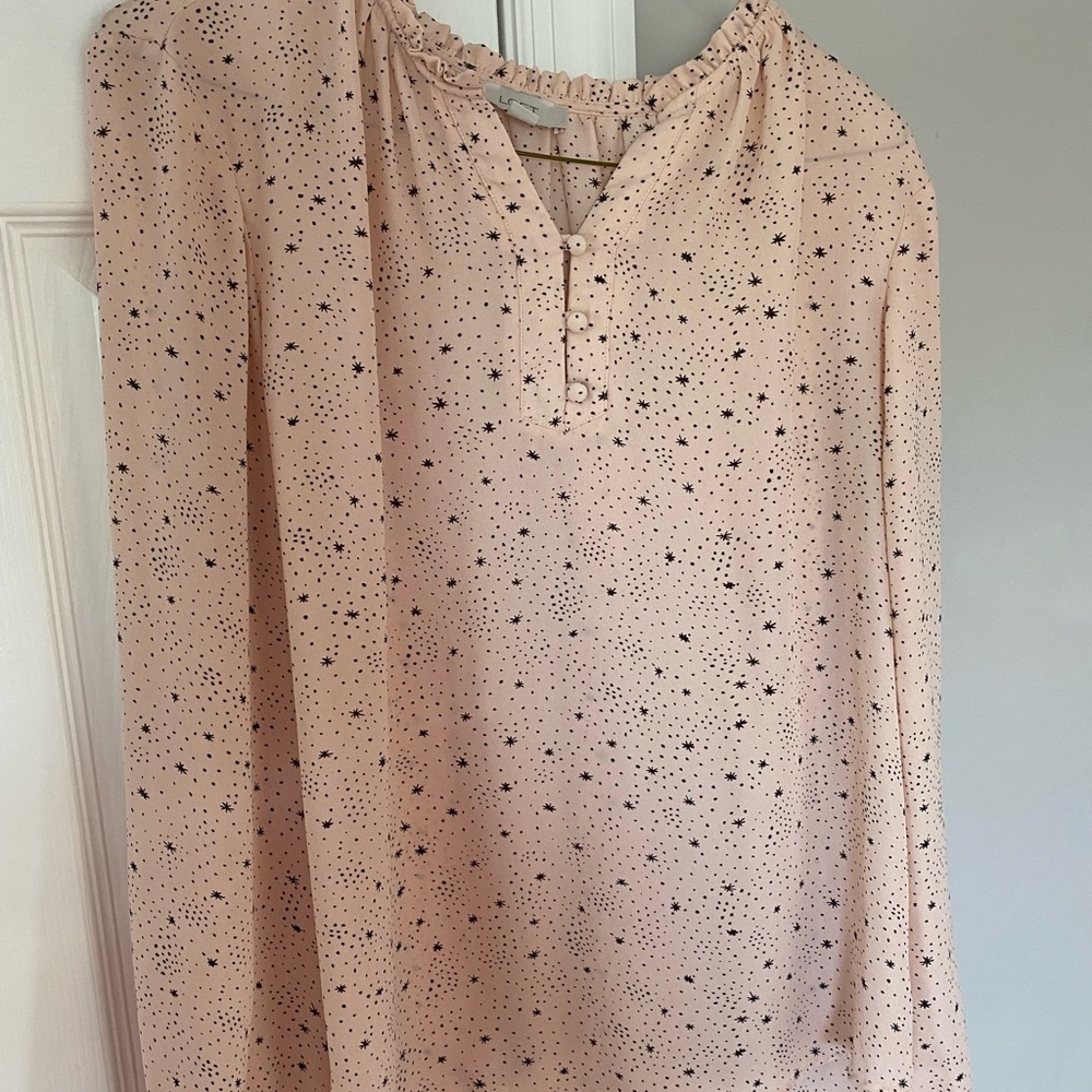 Loft light pink blouse